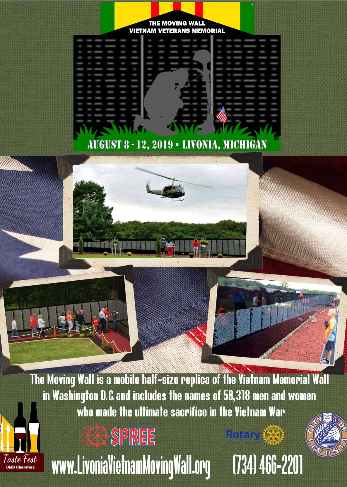Opening Ceremony at Livonia Vietnam Moving Wall